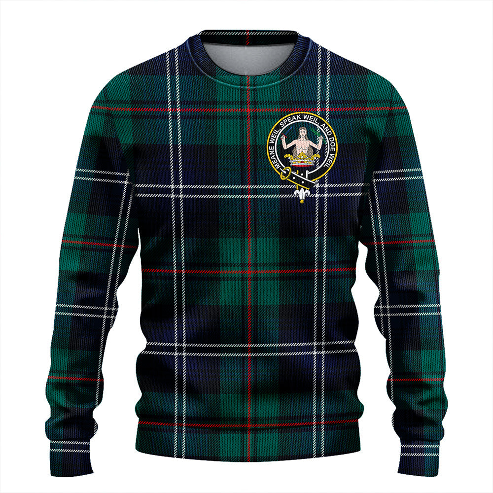 Urquhart Modern Clan Badge Tartan Knitted Sweater