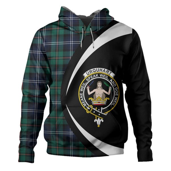 Urquhart Modern Clan Badge Tartan Hoodie Circle Style