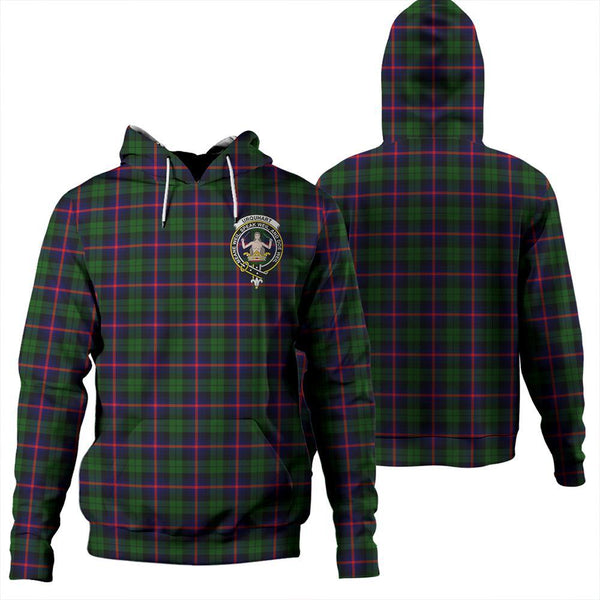 Urquhart Modern Tartan Classic Crest Hoodie