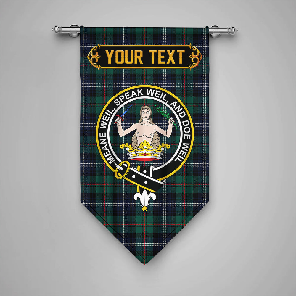 Urquhart Modern Clan Badge Tartan Gonfalon Personalize