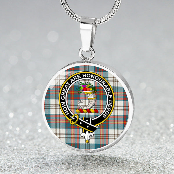 Walker Dress Ancient Clan Badge Tartan Classic Circle Necklace