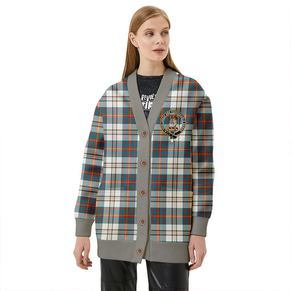 Walker Dress Ancient Clan Badge Tartan V-neck Cardigan