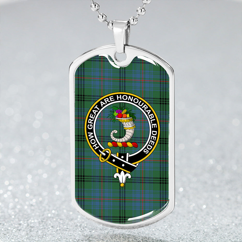 Walker Hunting Ancient Clan Badge Classic Tartan Dog Tag Necklace