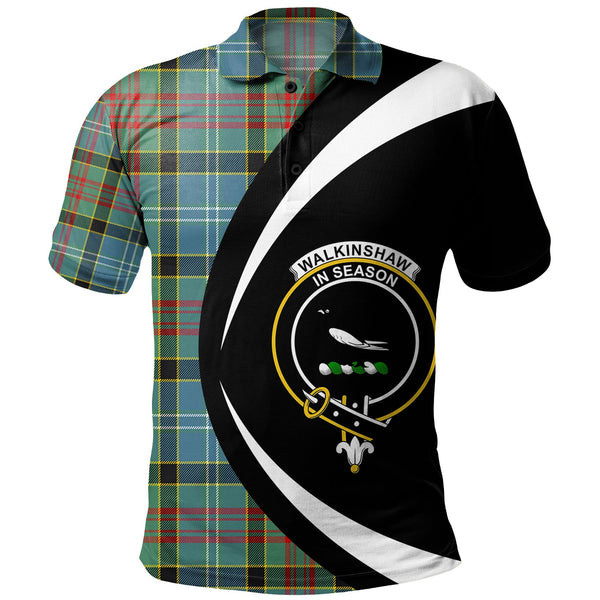 Walkinshaw Clan Badge Tartan Polo Shirt Circle Style Personalized