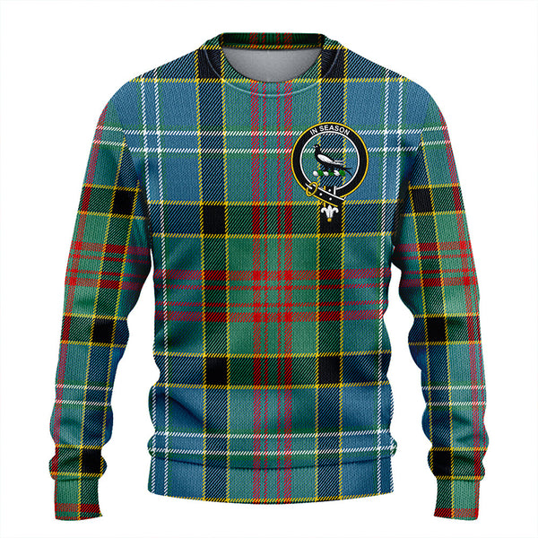 Walkinshaw Clan Badge Tartan Knitted Sweater