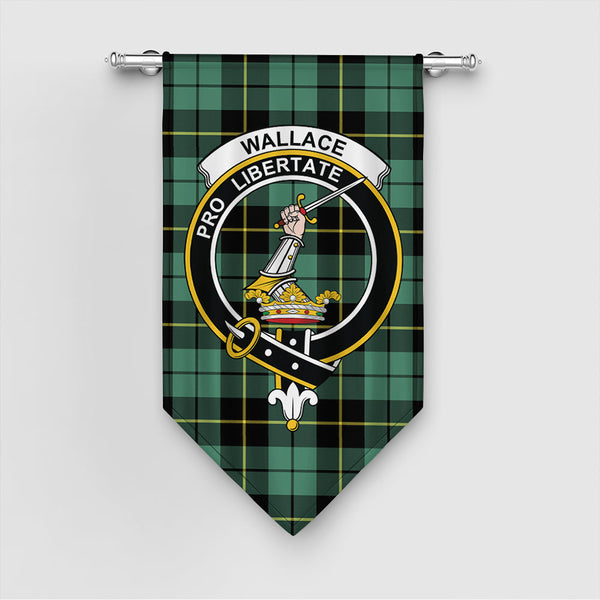 Wallace Hunting Ancient Tartan Classic Crest Gonfalon