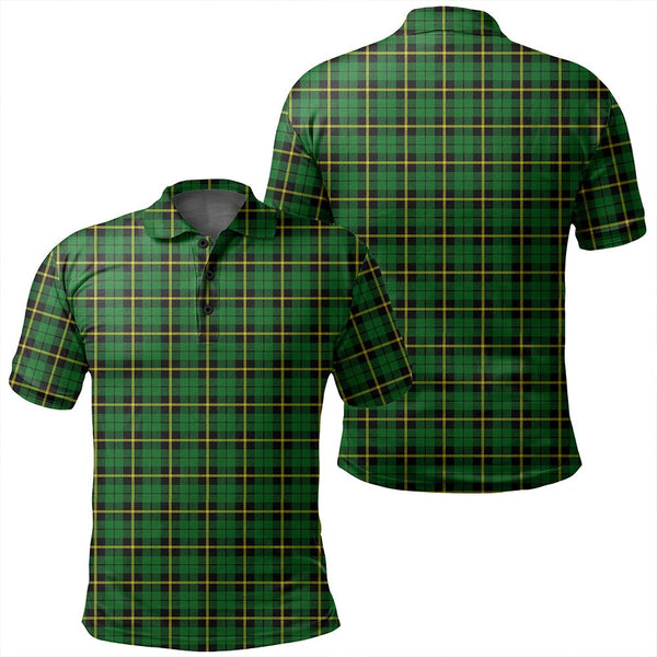 Wallace Hunting Green Tartan Classic Polo Shirt