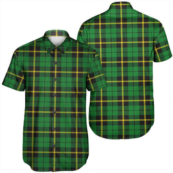 Wallace Hunting Green Tartan Classic Short Sleeve Shirt