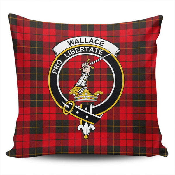 Wallace Weathered Tartan Classic Crest Pillow Cover