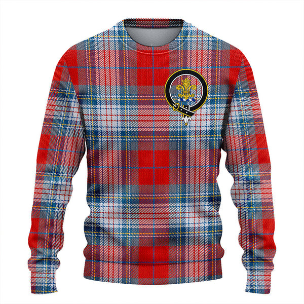 Warden Ancient Clan Badge Tartan Knitted Sweater