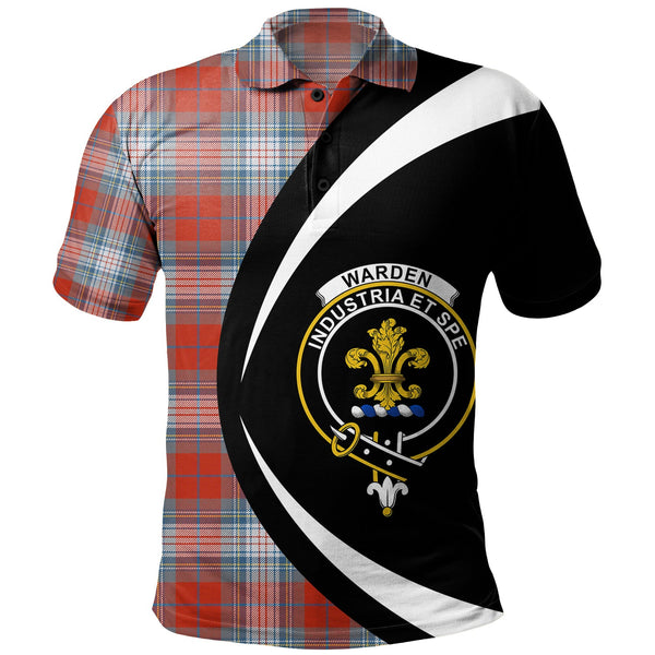 Warden Ancient Clan Badge Tartan Polo Shirt Circle Style Personalized