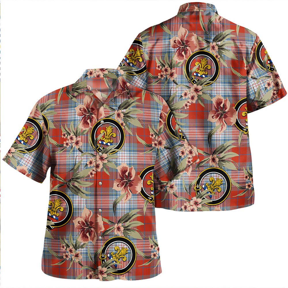 Warden Ancient Clan Badge Tartan Aloha Hawaiian Shirt Tropical Old Style