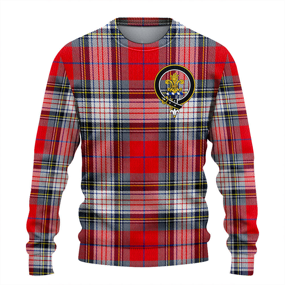 Warden Modern Clan Badge Tartan Knitted Sweater