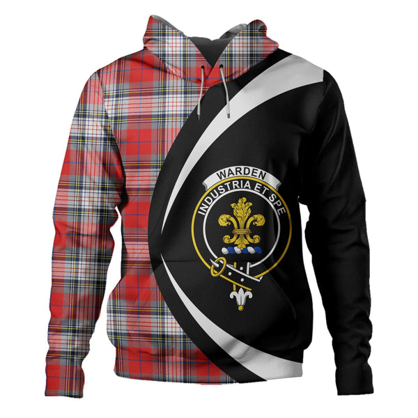 Warden Modern Clan Badge Tartan Hoodie Circle Style