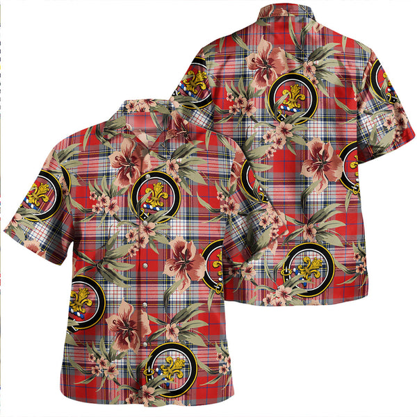 Warden Modern Clan Badge Tartan Aloha Hawaiian Shirt Tropical Old Style