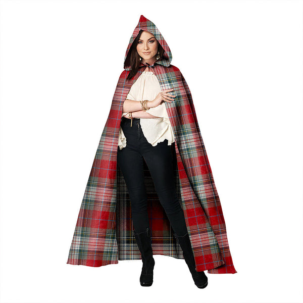 Warden Weathered Clan Badge Tartan Hooded Cloak