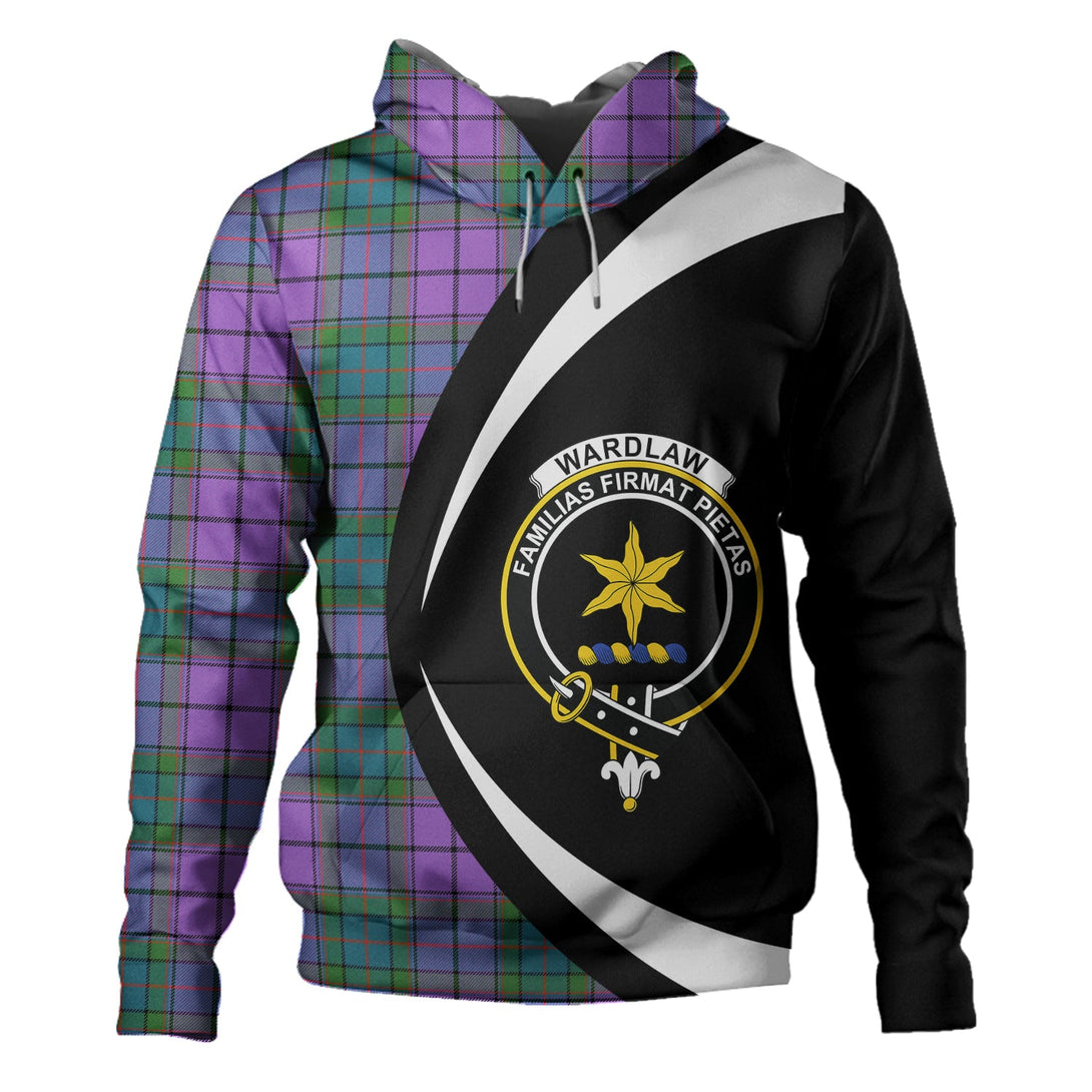 Wardlaw Ancient Clan Badge Tartan Hoodie Circle Style