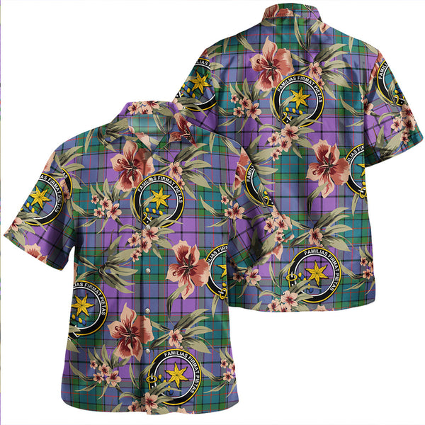 Wardlaw Ancient Clan Badge Tartan Aloha Hawaiian Shirt Tropical Old Style