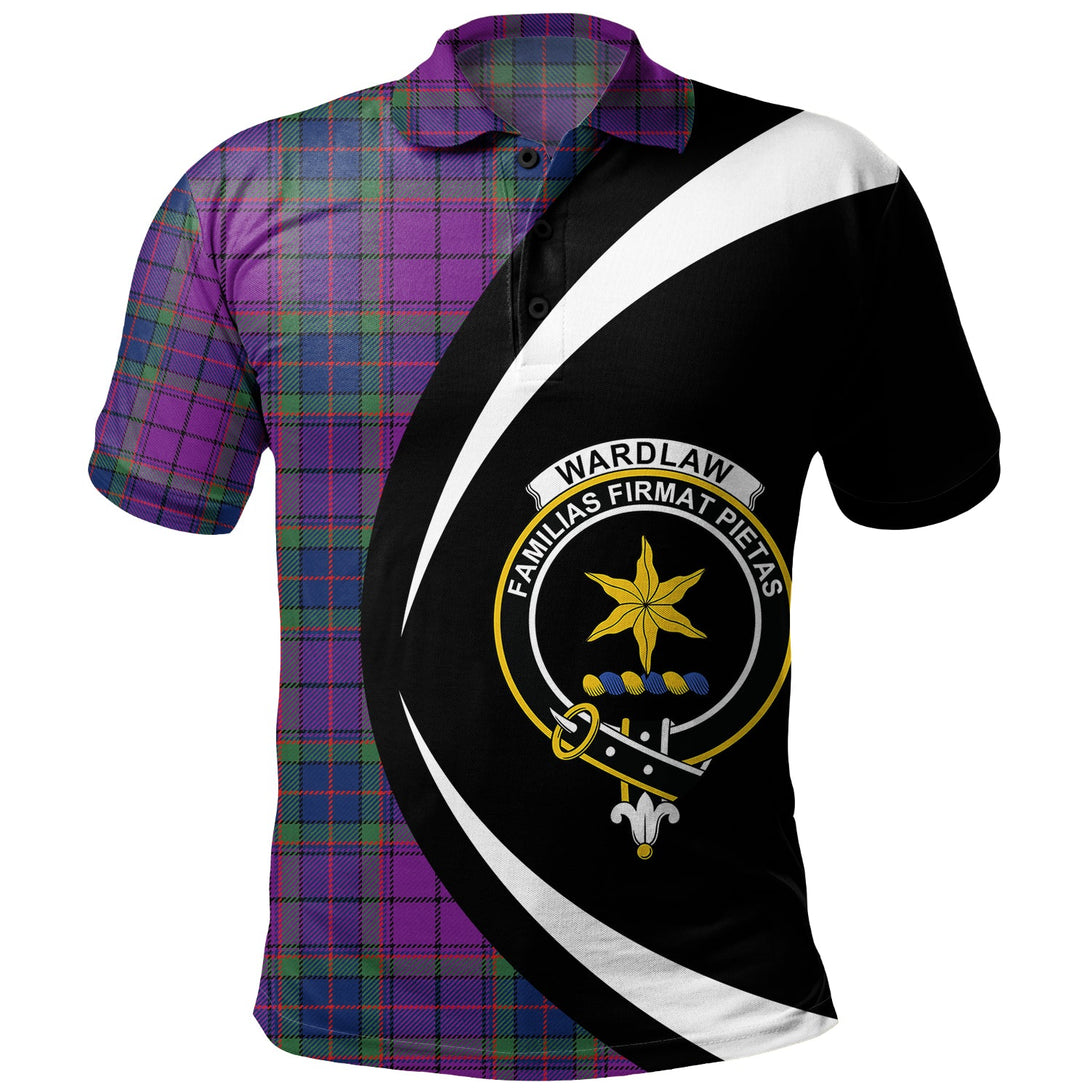 Wardlaw Modern Clan Badge Tartan Polo Shirt Circle Style Personalized