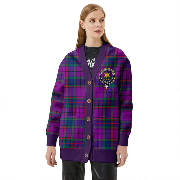 Wardlaw Modern Clan Badge Tartan V-neck Cardigan