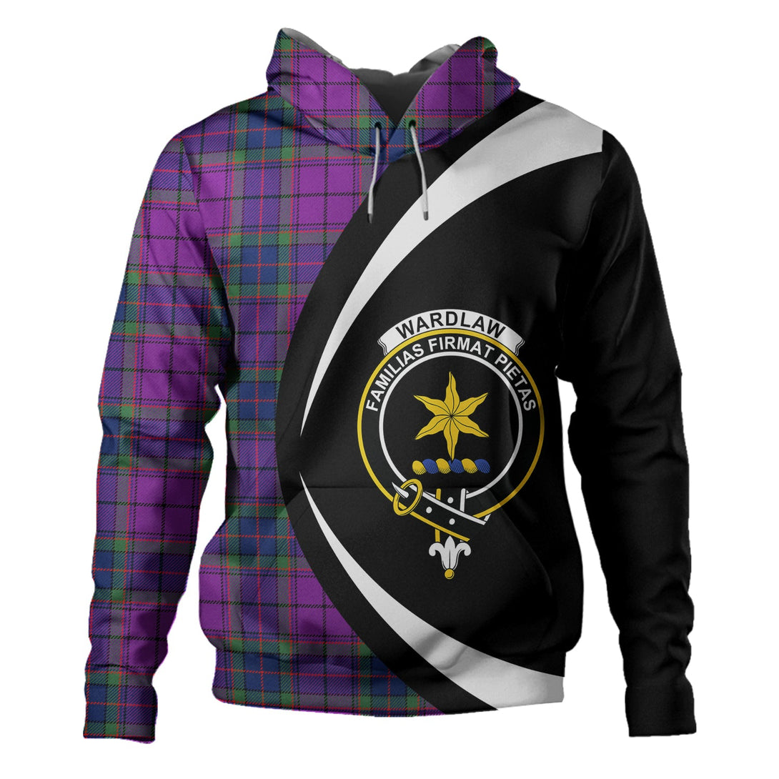 Wardlaw Modern Clan Badge Tartan Hoodie Circle Style