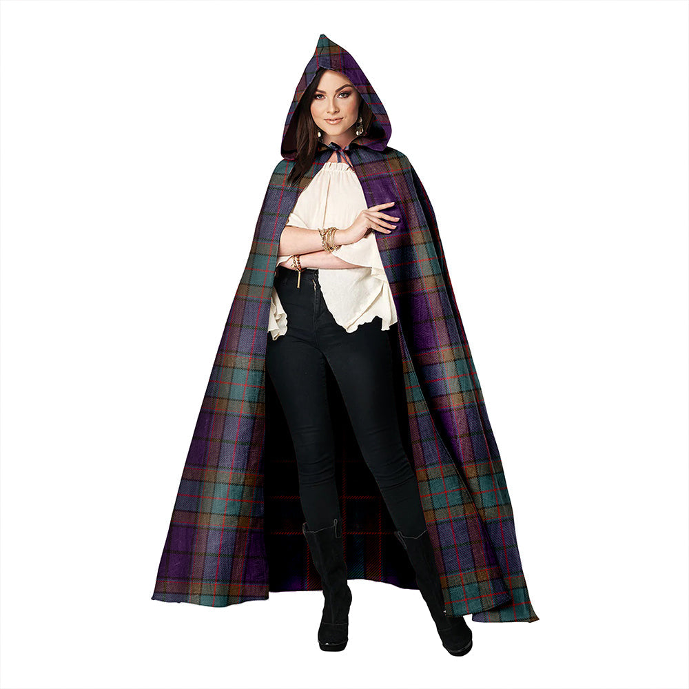 Wardlaw Weathered Clan Badge Tartan Hooded Cloak