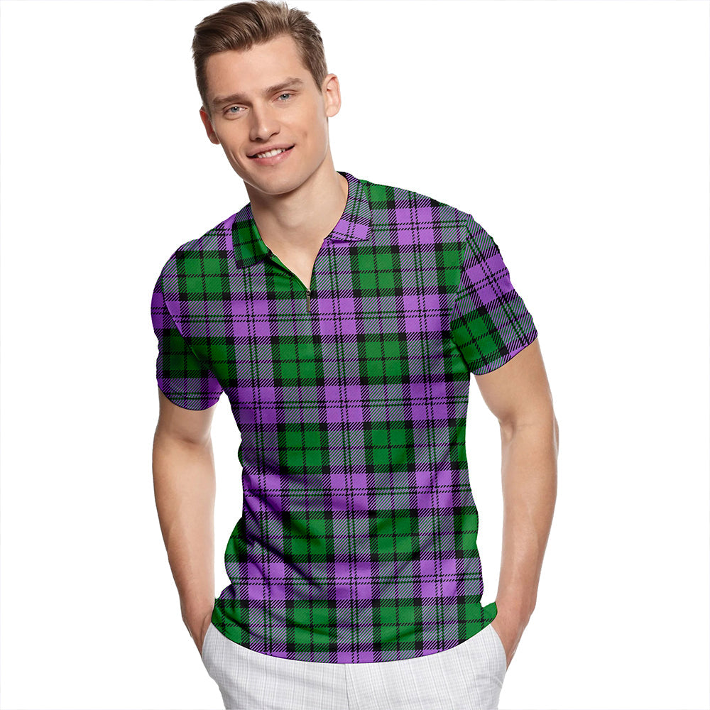 Wartley Hunting Ancient Tartan Classic Lapel Zip Short Sleeve Polo