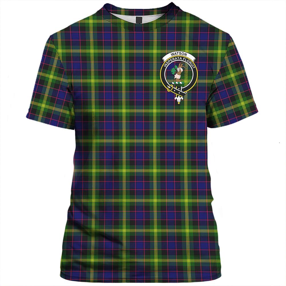 Watson Modern Tartan Classic Crest T-Shirt