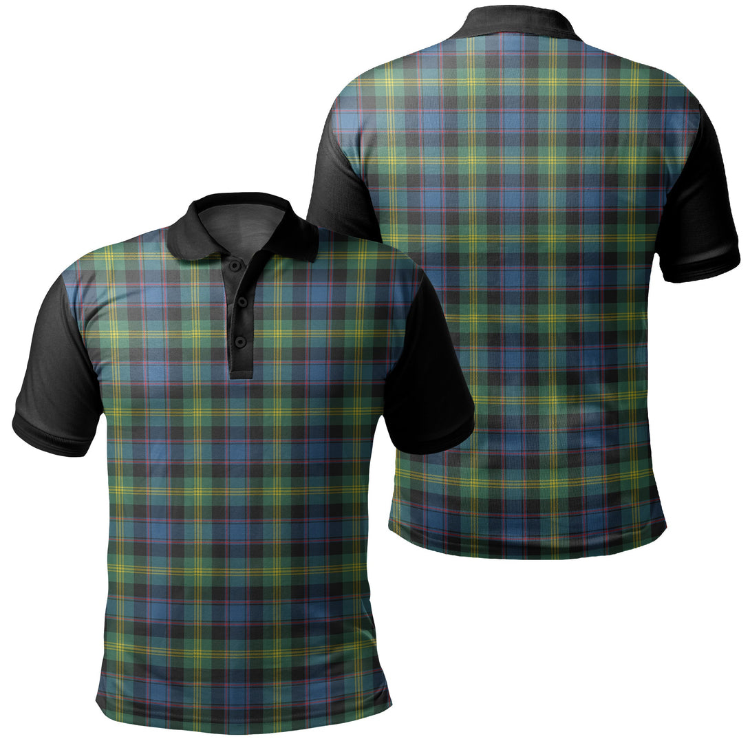 Watson Ancient Tartan Classic Polo Shirt Black Neck 1 Style