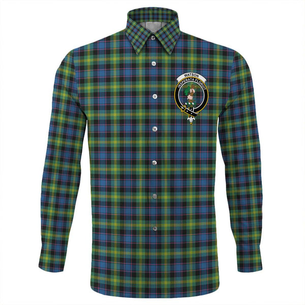 Watson Ancient Tartan Classic Crest Long Sleeve Button Shirt