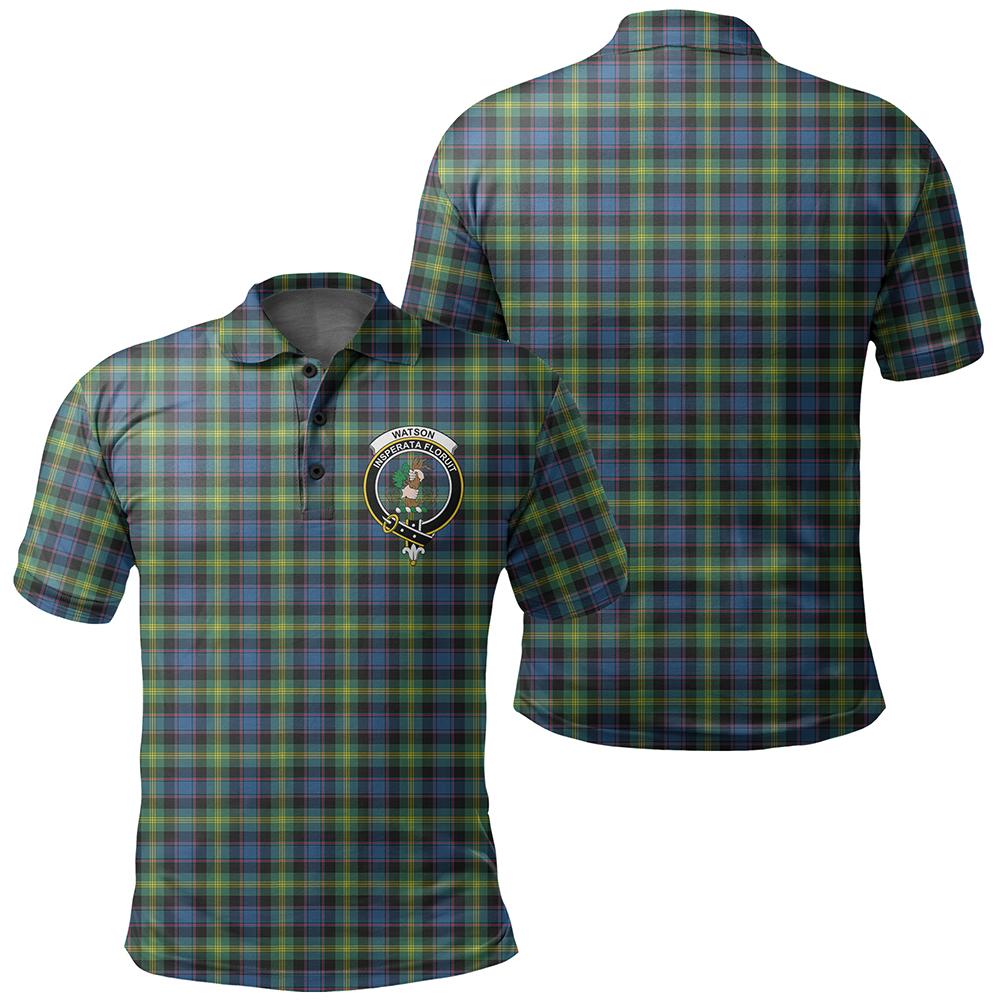 Watson Ancient Tartan Classic Crest Polo Shirt