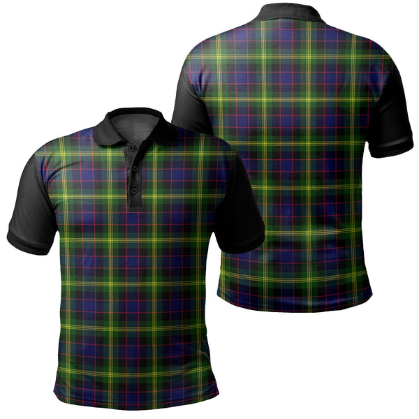 Watson Modern Tartan Classic Polo Shirt Black Neck 1 Style