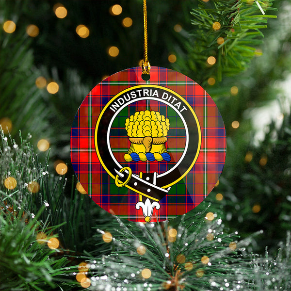 Wauchope Clan Badge Tartan Plastic Christmas Ornaments