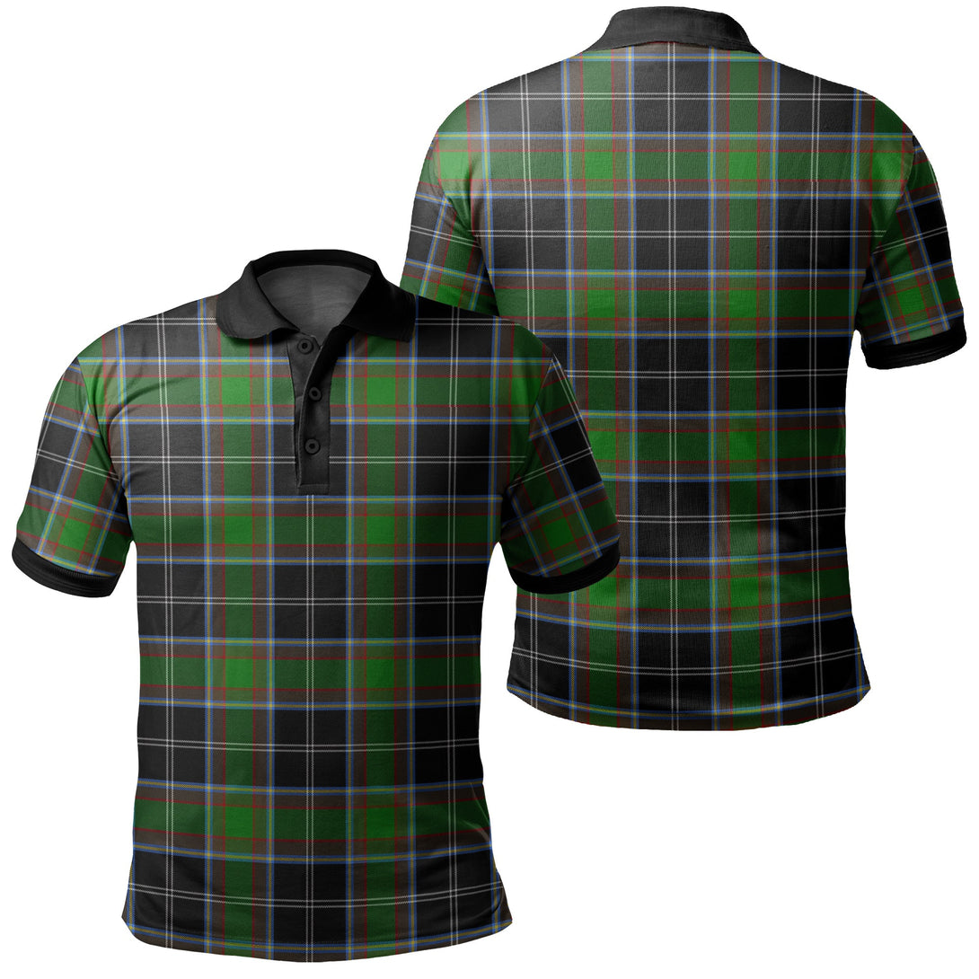 Webster Tartan Classic Polo Shirt Black Neck 2 Style