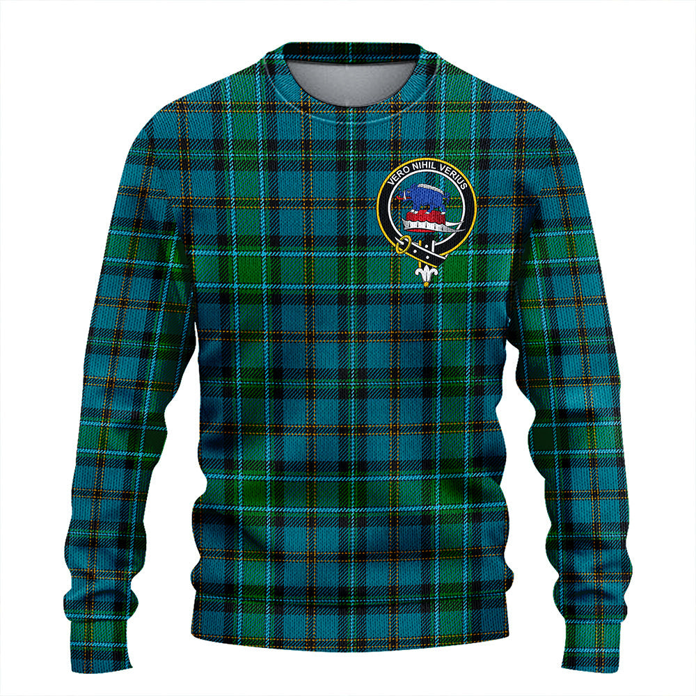 Weir Ancient Clan Badge Tartan Knitted Sweater