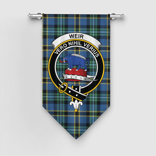 Weir Ancient Tartan Classic Crest Gonfalon