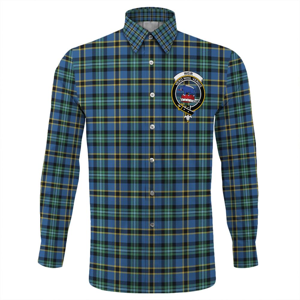 Weir Ancient Tartan Classic Crest Long Sleeve Button Shirt