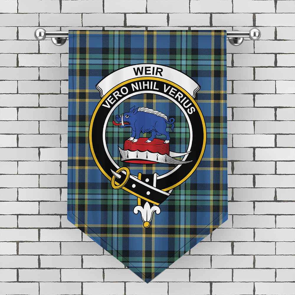 Weir Ancient Tartan Classic Crest Gonfalon | Celticprime.com – celticprime