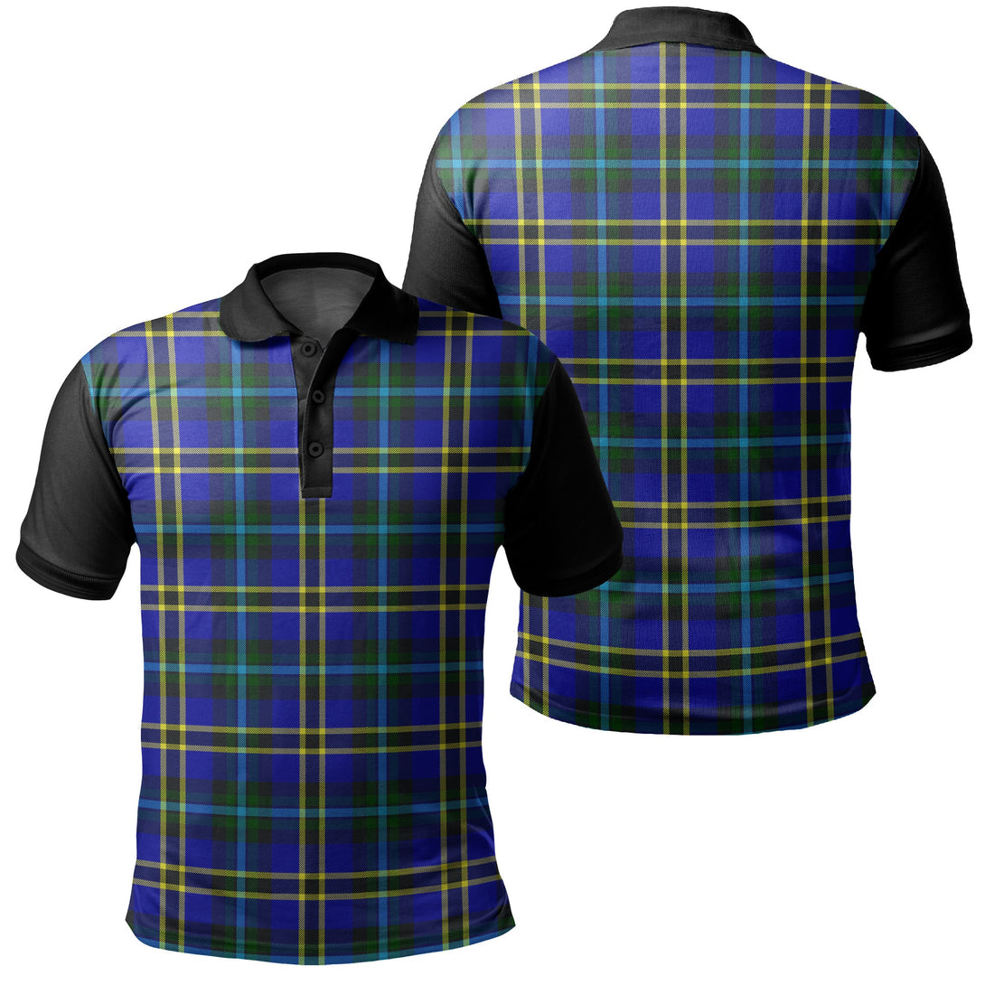 Weir Modern Tartan Classic Polo Shirt Black Neck 1 Style