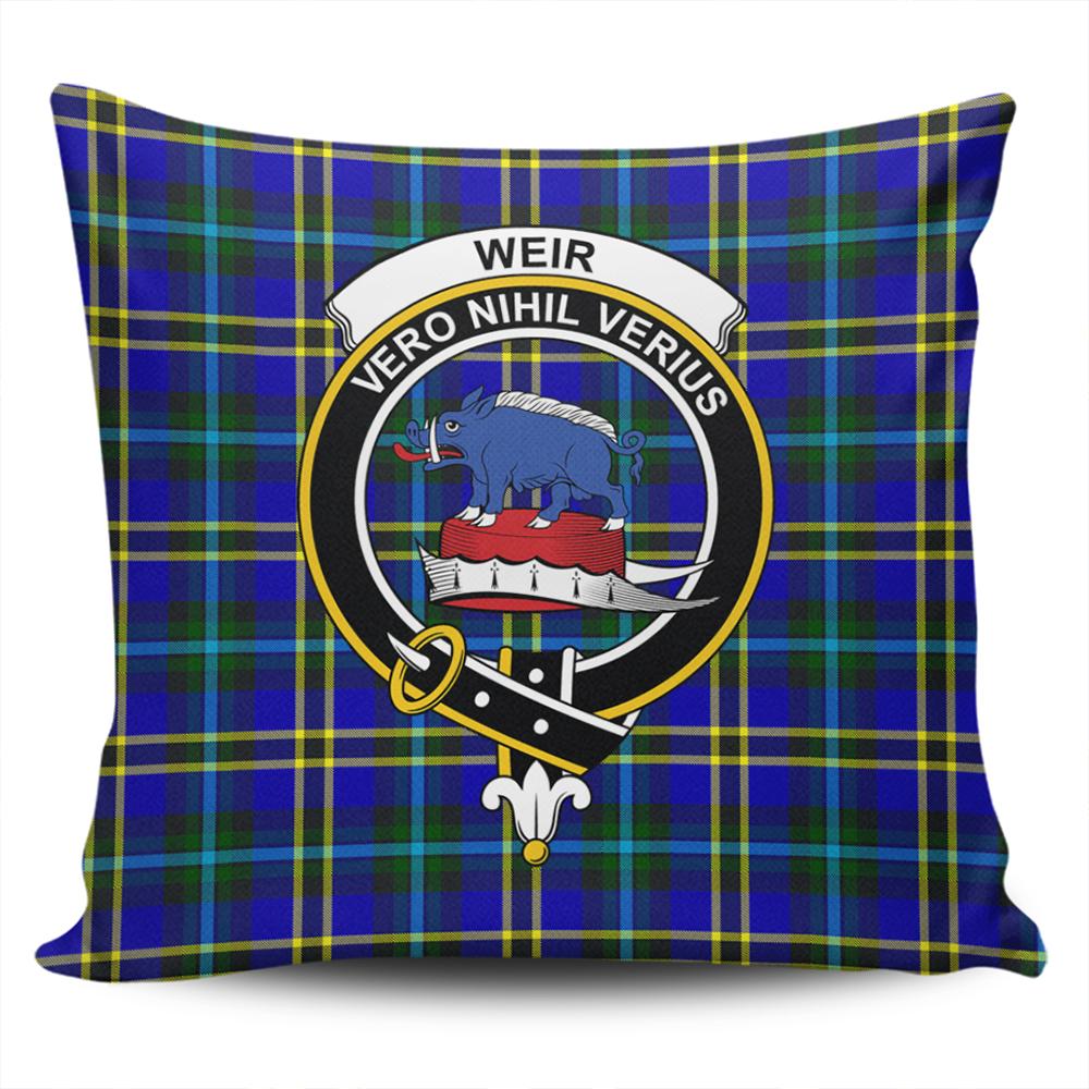 Weir Modern Tartan Classic Crest Pillow Cover