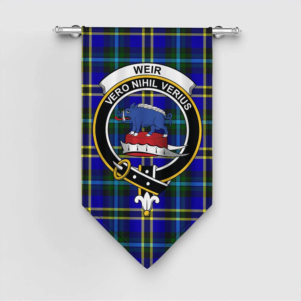 Weir Modern Tartan Classic Crest Gonfalon