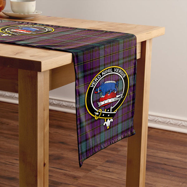 Weir Weathered Clan Badge Tartan Table Runner