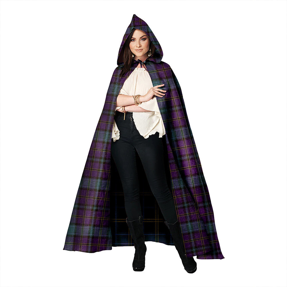 Weir Weathered Clan Badge Tartan Hooded Cloak