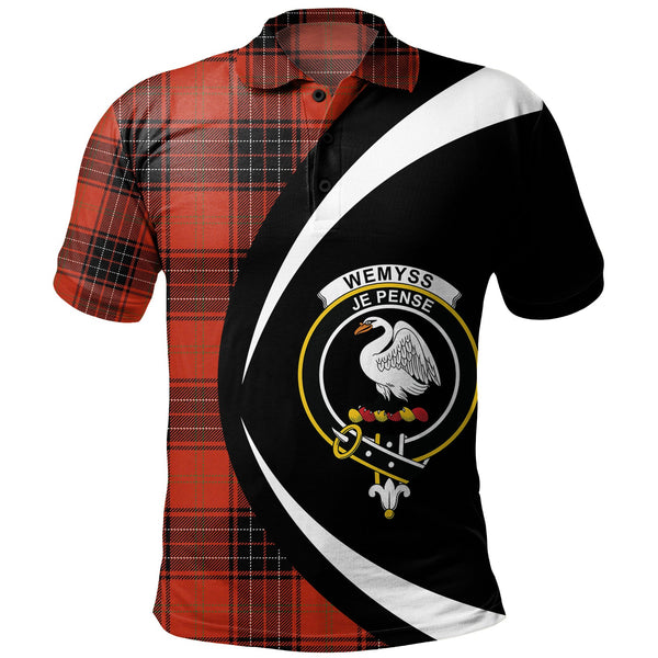 Wemyss Ancient Clan Badge Tartan Polo Shirt Circle Style Personalized