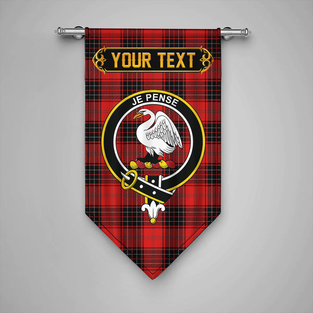 Wemyss Modern Clan Badge Tartan Gonfalon Personalize