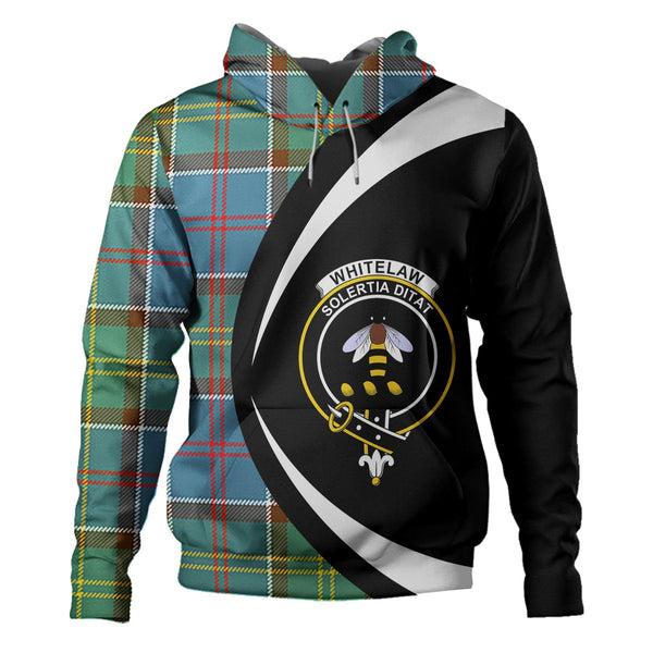 Whitelaw District Clan Badge Tartan Hoodie Circle Style