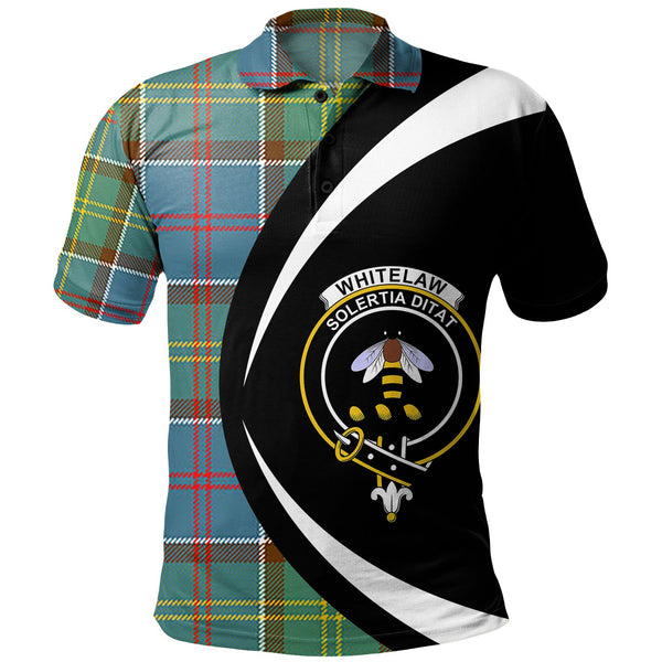 Whitelaw District Clan Badge Tartan Polo Shirt Circle Style Personalized