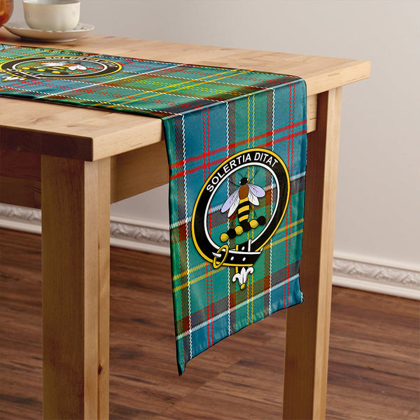 Whitelaw District Clan Badge Tartan Table Runner