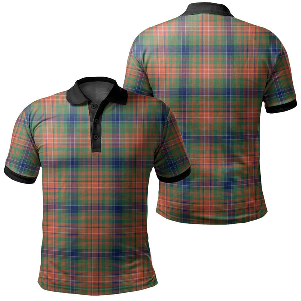 Wilson Ancient Tartan Classic Polo Shirt Black Neck 2 Style