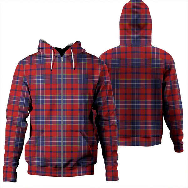 Wishart Dress Tartan Classic Zipper Hoodie